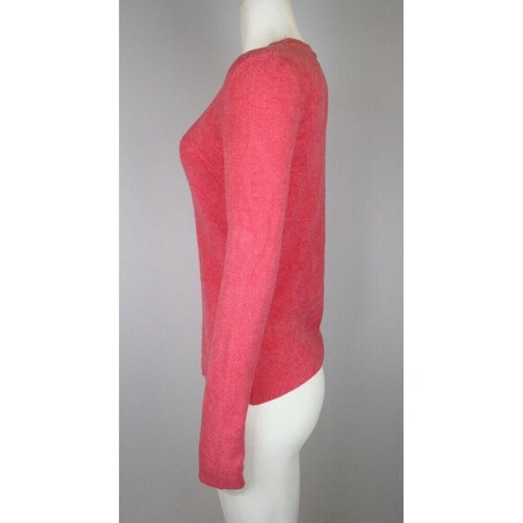 CROFT & BARROW - WOMEN'S PINK SOFT TEXTURED PULLOVER SWEATER - SIZE S - Picture 4 of 6